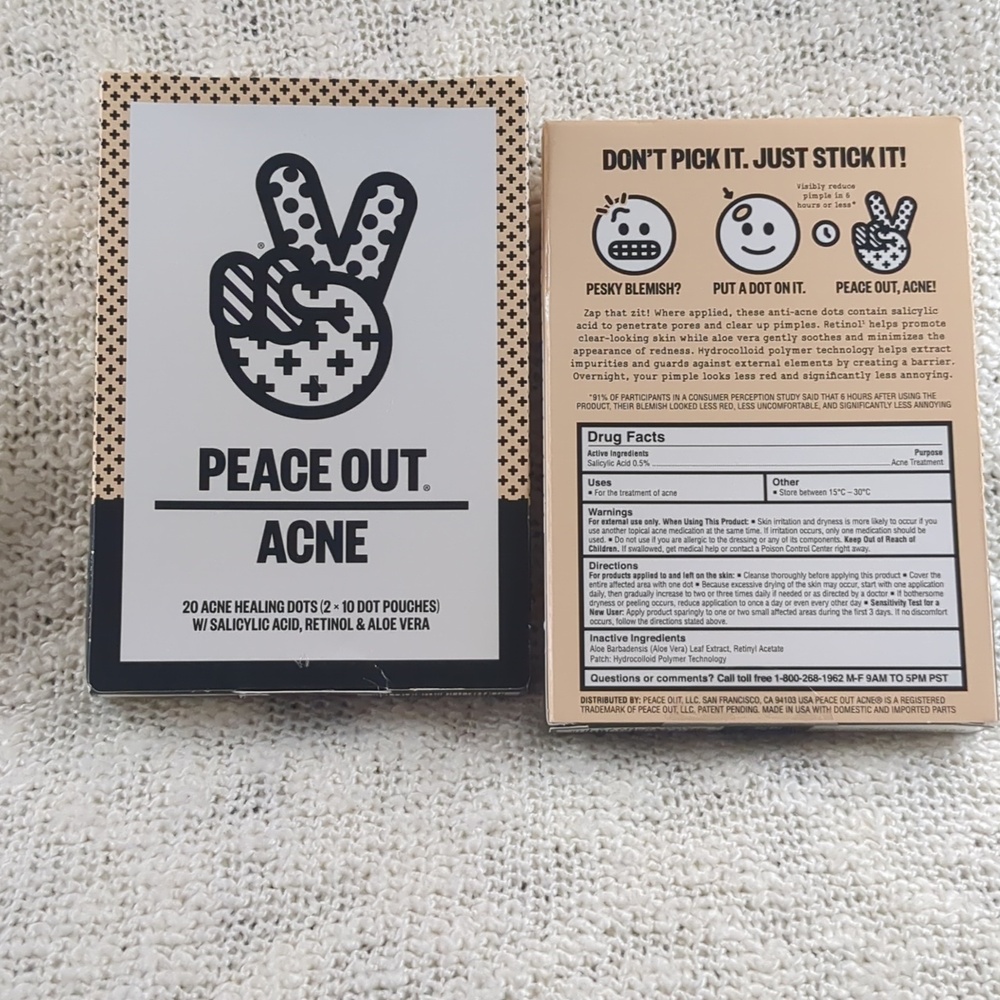 Real Invisible Spot Cover/Miracle Clear Spot Gel & Peace Out Acne Patches Bundle - Picture 3 of 14